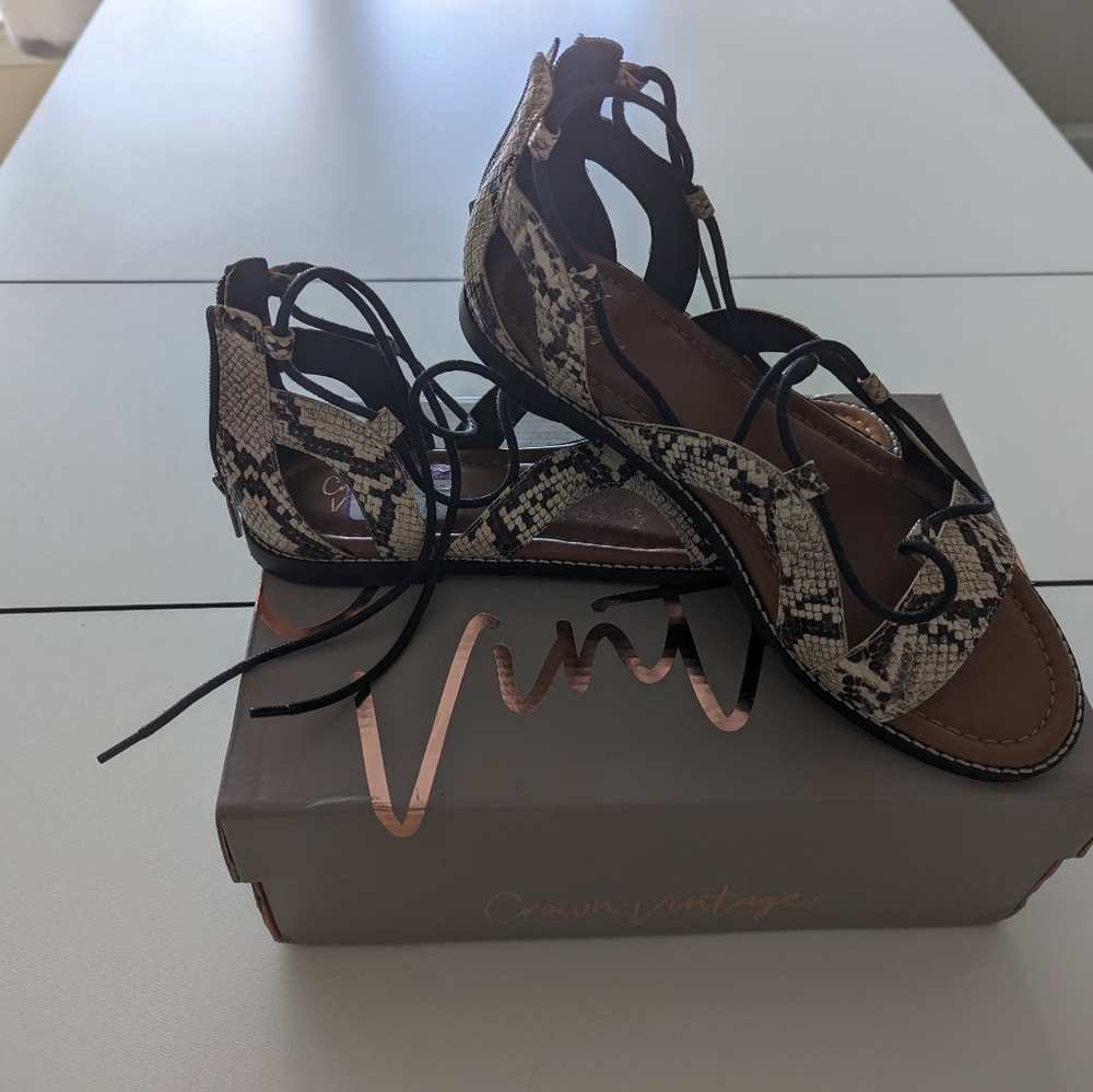 Crown Vintage Snake Sandals